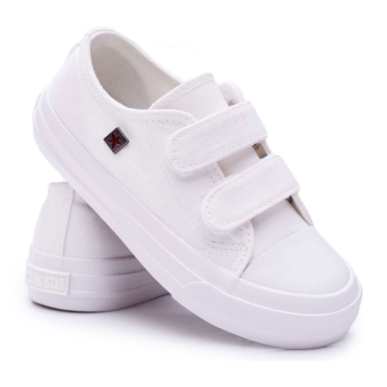 Zapatillas Infantiles Niños Big Star Con Velcro Blanco FF374096