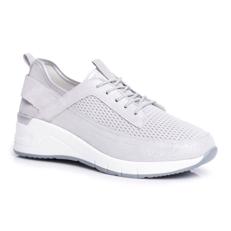 EVE Zapatillas Deportivas Mujer Piel Plata Love Me gris