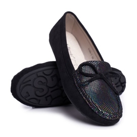 Mocasines Mujer Suede S.Barski A199 Black Wannabe negro