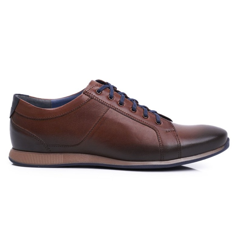 Zapatos Brogues Hombre Casual Nikopol Cuero Marrón 1730