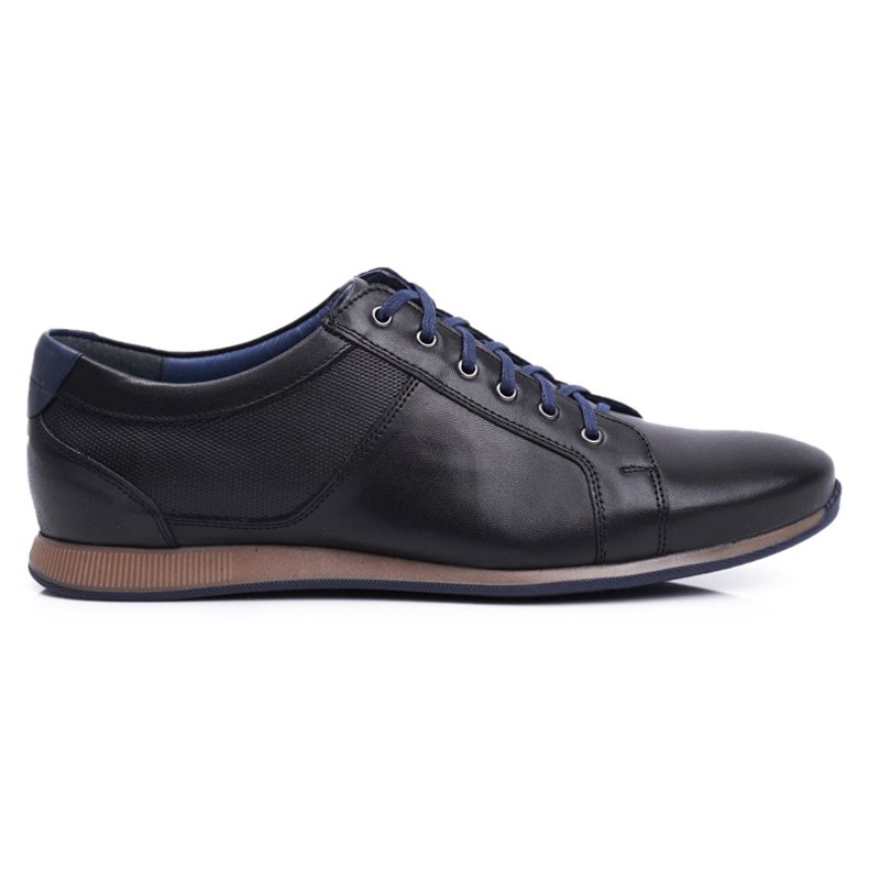 Zapatos Brogues Hombre Casual Nikopol Cuero Negro 1730