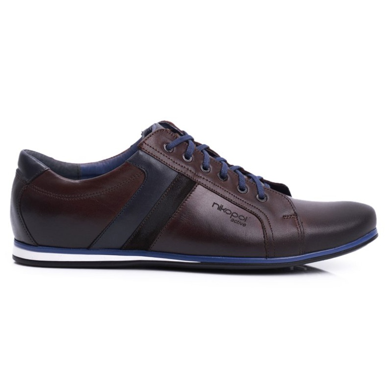 Zapatos Brogues Hombre Casual Nikopol Cuero Marrón 1721