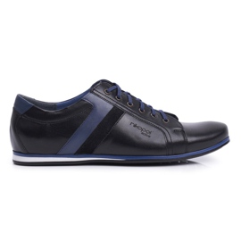 Zapatos Brogues Hombre Casual Nikopol Cuero Negro 1721
