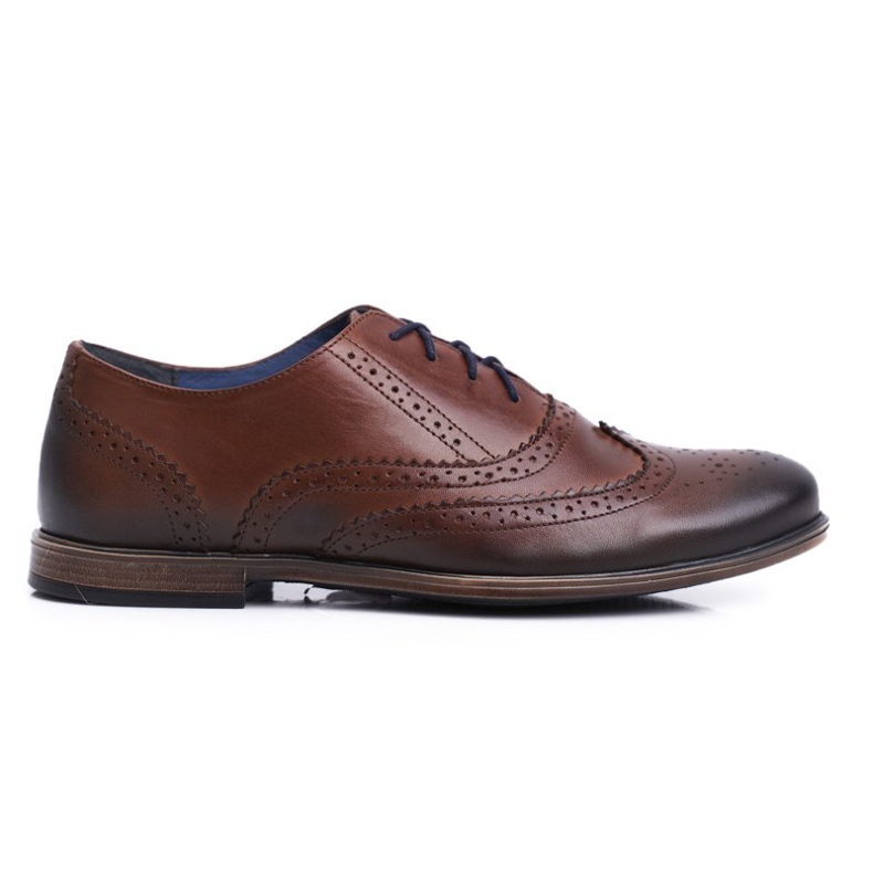 Zapatos Brogues Hombre Casual Nikopol Cuero Marrón 1733