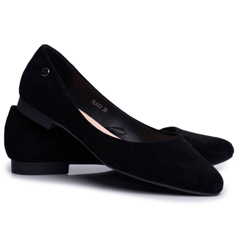 Bailarinas Mujer Suede Sergio Leone BL611 Black Nemsis negro