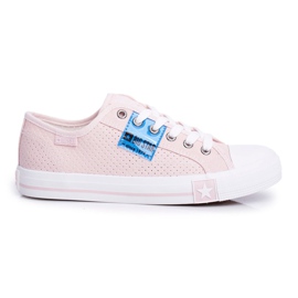 Zapatillas de Mujer Big Star Openwork Pink FF274033 rosa