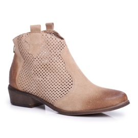 Botas de Terciopelo para Mujer Exquisite Light Beige 1166