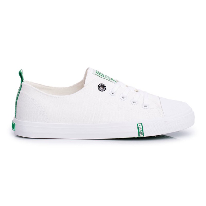 Zapatillas de mujer Big Star verde y blanco FF274088