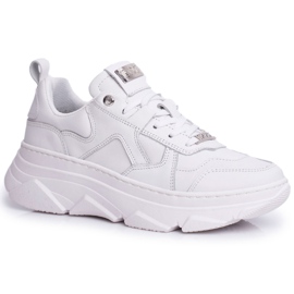 Zapatos Deportivos Mujer Piel GOE Blanco FF2N3018