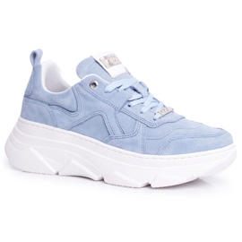 Zapatos Deportivos Mujer Piel GOE Azul FF2N3013