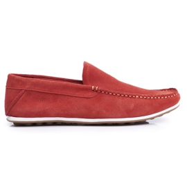Mocasines de Hombre GOE Red Nubuck FF1N3055 rojo