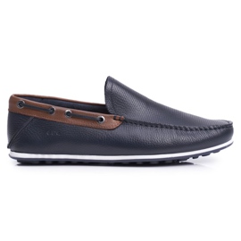 Mocasines Hombre GOE Piel Azul Marino FF1N3051 Mocasines Hombre GOE Piel Azul Marino FF1N3051