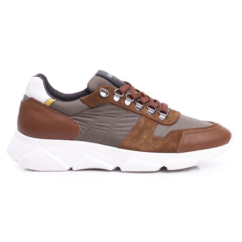 GOE Zapatos Deportivos Hombre Piel Marrón FF1N3021