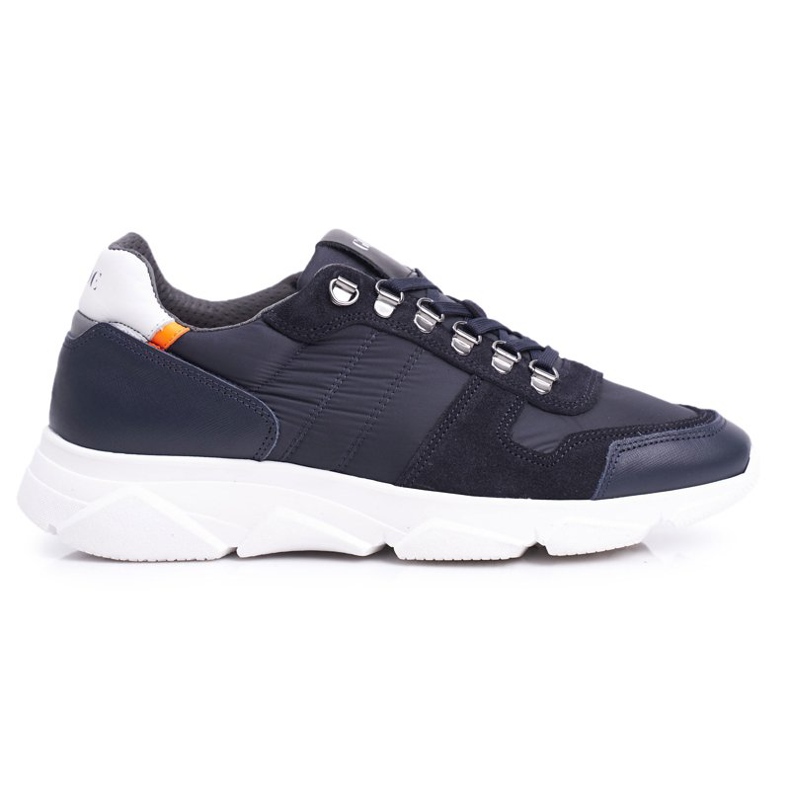 GOE Zapatillas Deportivas Hombre Piel Azul Marino FF1N3020
