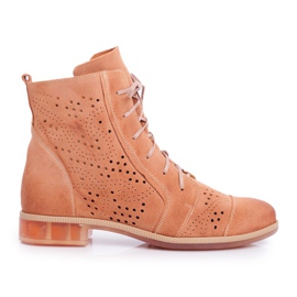 Botas Mujer Piel Maciejka Peach 04468-18 naranja