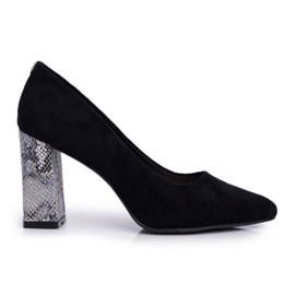 Zapatos de salón para mujer en el talón Sergio Leone Negro PB216