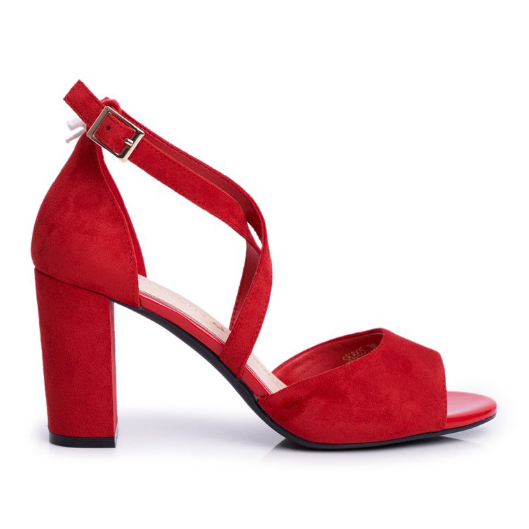 Sandalias de Mujer en Tacón Alto Sergio Leone Rojo SK865 Sandalias de Mujer en Tacón Alto Sergio Leone Rojo SK865