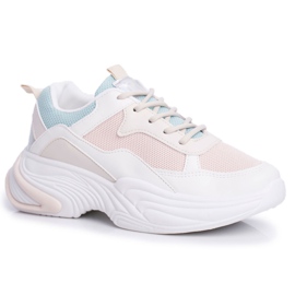 PS1 Zapatillas Deportivas Mujer Colorful Beige Pinner blanco