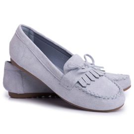 BUGO Mocasines Mujer Ante Azul Velucci BUGO Mocasines Mujer Ante Azul Velucci