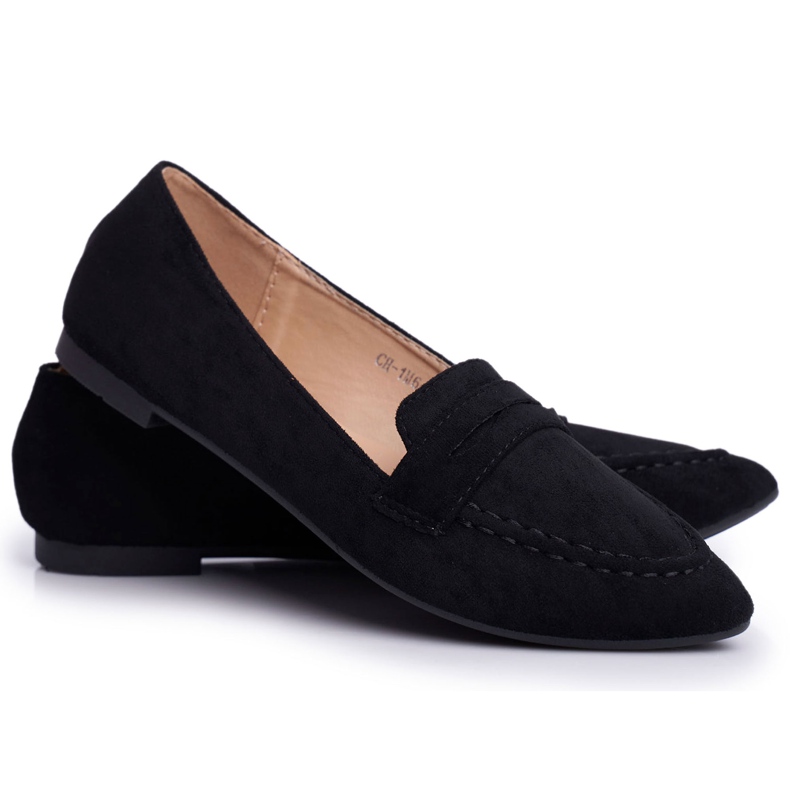 BUGO Mocasines Mujer Ante CH-1M6 Black Laveria negro