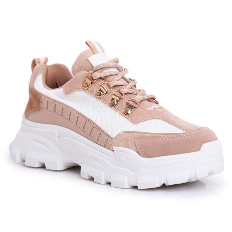 SEA Zapatillas Deportivas Mujer Palmas Beige y Blancas blanco marrón