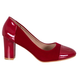 Weide Zapatos de tacón burdeos rojo