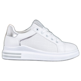 Weide Zapatillas de cuero ecológico blanco Weide Zapatillas de cuero ecológico blanco