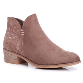 De Mujer Botas Con Tacón Plano Primavera Marrón Elizabeth