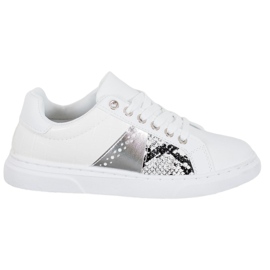 SHELOVET Cómodas zapatillas blancas blanco