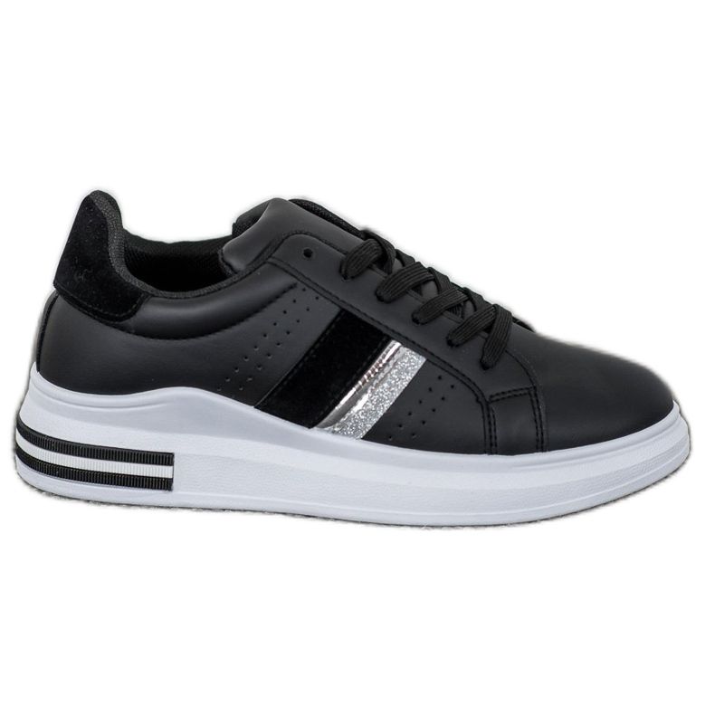 SHELOVET Zapatillas con estilo negro SHELOVET Zapatillas con estilo negro