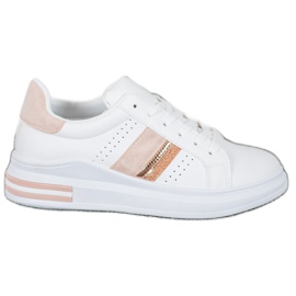 SHELOVET Zapatillas con estilo blanco