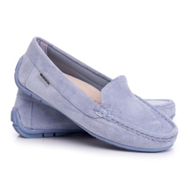 EVE Mocasines Mujer Ante Morreno Azul