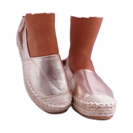 FRJ Alpargatas Golden Contour para mujer dorado