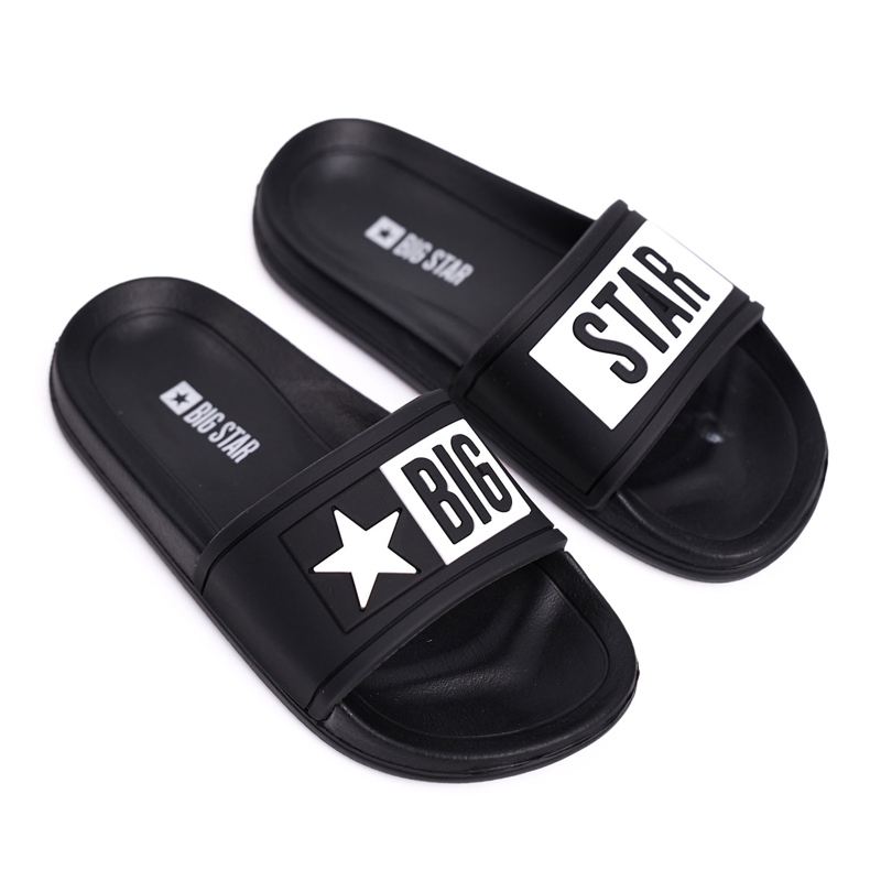 Pantuflas Negras Big Star Infantil y Juvenil DD374150 negro