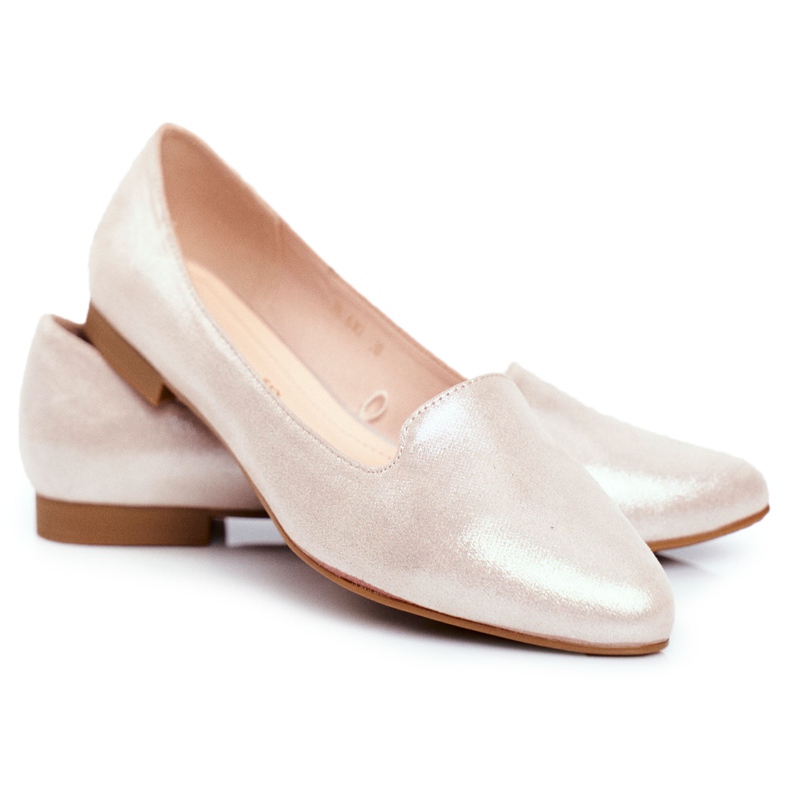 Bailarinas de Mujer Sergio Leone Beige Gold BL610 dorado