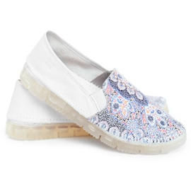 Zapatos sin cordones de cuero Maciejka para mujer Blanco 03512-46 multicolor Zapatos sin cordones de cuero Maciejka para mujer Blanco 03512-46 multicolor