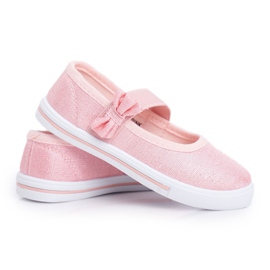 EVE Zapatillas de niños bailarinas Pink Bianka rosado
