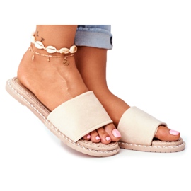 FRJ Pantuflas Clásicas Mujer Ante Beige Look At Me