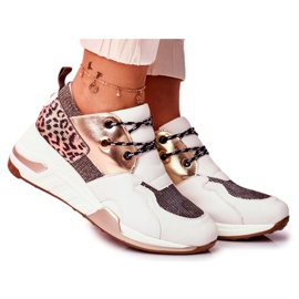 Moow Calzado Deportivo Mujer Sneakers Blanco Dorado Semper multicolor amarillo