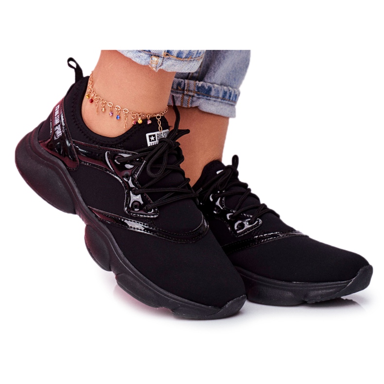 Zapatos Deportivos De Mujer Sneakers Big Star Black FF274932 negro