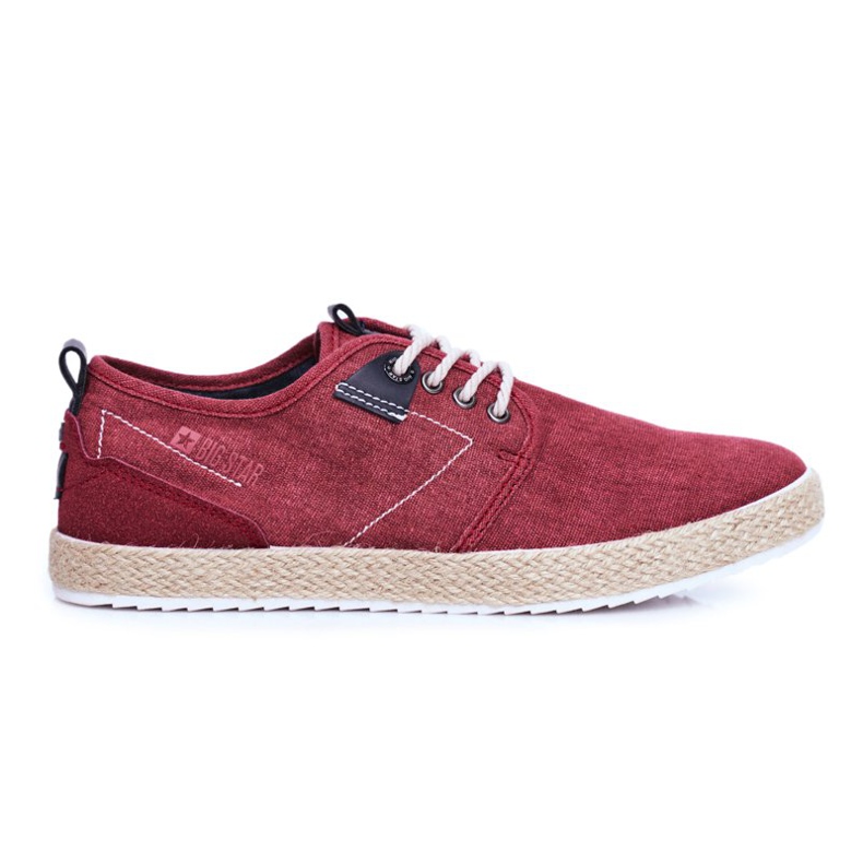 Zapatillas de hombre Big Star Espadrilles Red FF174151 rojo