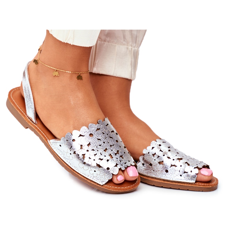 EVE Sandalias sin cordones I Like Summer plateadas para mujer plata