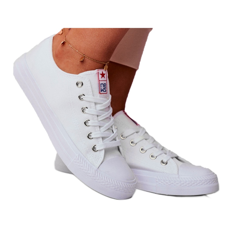 NEWS Zapatillas de Mujer Low Fabric White Ecoma blanco