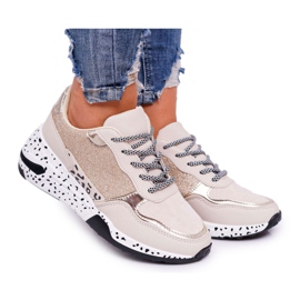 Zapatillas Deportivas Mujer Suela Gruesa Beige Nokien