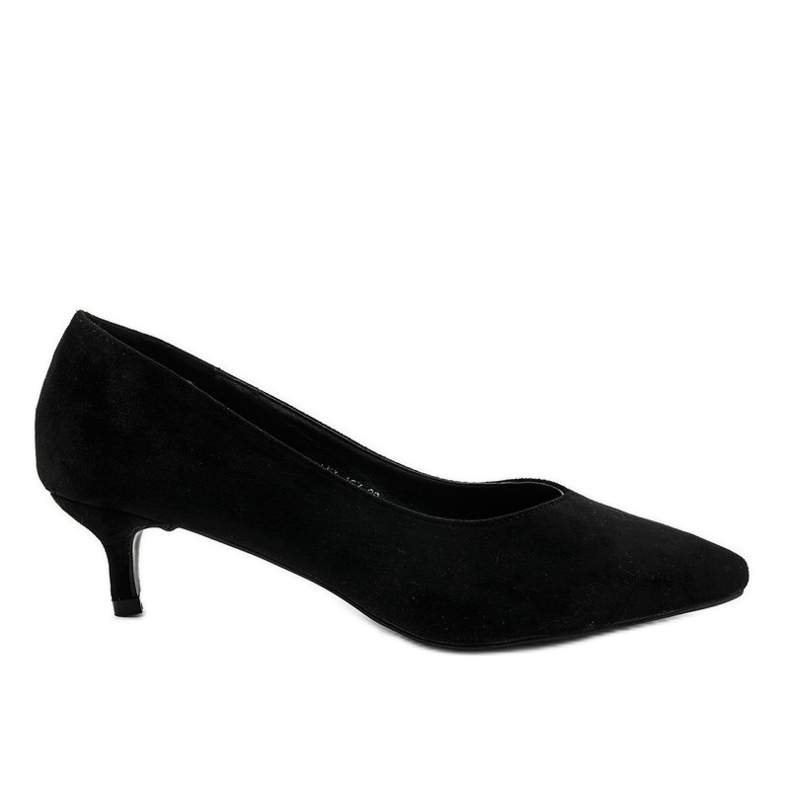 Bombas negras en el talón LEI-167 negro