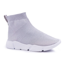 FRROCK Zapatillas Deportivas Infantiles Juveniles Brocade Silver Deva gris