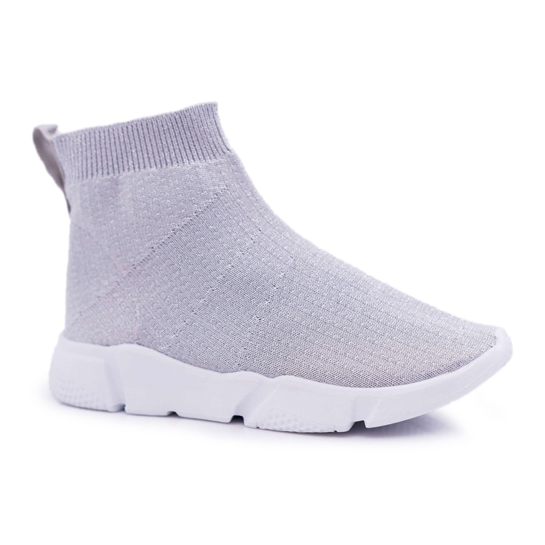 FRROCK Zapatillas Deportivas Infantiles Juveniles Brocade Silver Deva gris