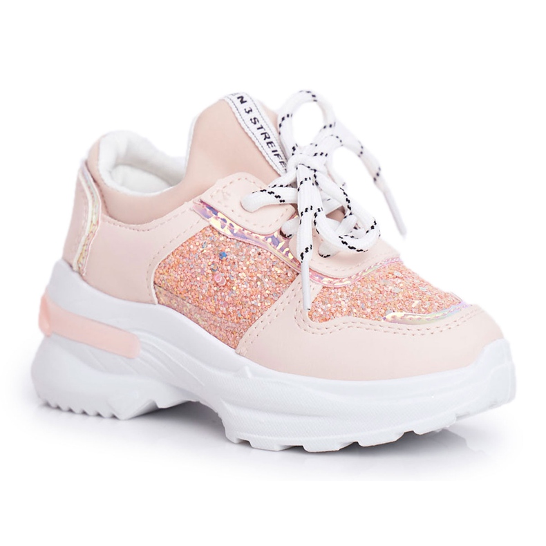 FRROCK Zapatillas Deportivas Infantiles con Purpurina Rosa Matylda rosado