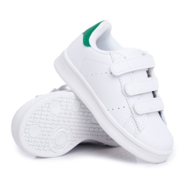FRROCK Calzado Deportivo Infantil Juvenil Blanco Velcro Fifi verde