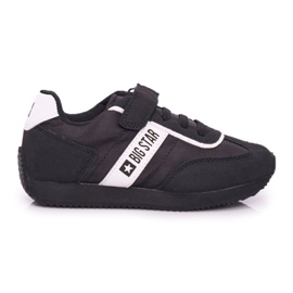 Zapatos Deportivos Infantiles Big Star Con Velcro Negro FF374134